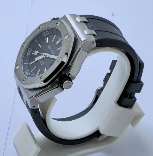 Audemars Piguet Diver Black Rubber Strap Swiss Automatic Watch - Image 3