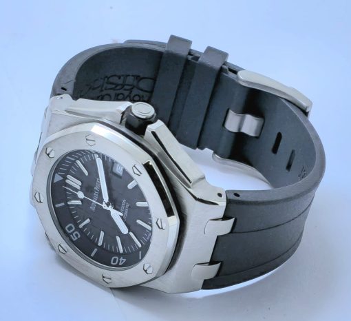 Audemars Piguet Diver Black Rubber Strap Swiss Automatic Watch - Image 5