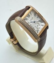 Cartier Tank MC Rose Gold Diamond Swiss ETA Automatic Watch - Image 4