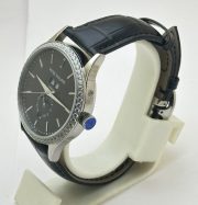 Patek Philippe GMT Annual Calendar Sun Moon Diamond Bezel Black Dial Swiss Automatic Watch - Image 3