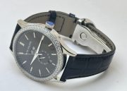 Patek Philippe GMT Annual Calendar Sun Moon Diamond Bezel Black Dial Swiss Automatic Watch - Image 5