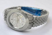 Rolex Day-Date Diamond Steel Swiss ETA 7750 Valjoux Automatic Movement Watch - Image 6