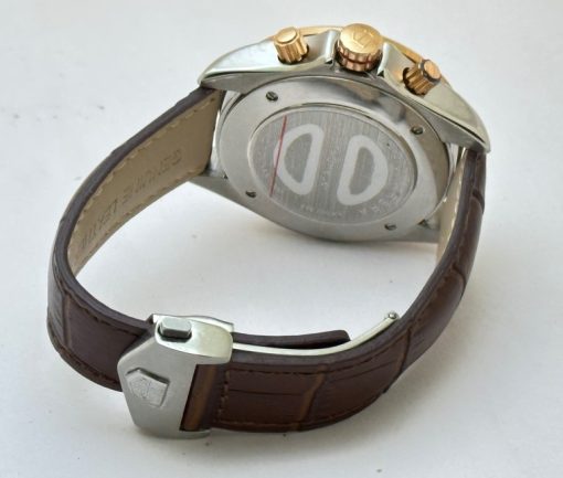 Tag Heuer Grand Carrera Calibre 17 RS 2 Dual Tone Leather Strap Watch - Image 6