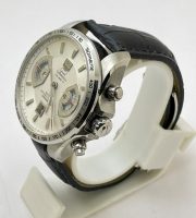 Tag Heuer Grand Carrera Calibre 17 Leather Strap White Swiss ETA 7750 Valjoux Movement Automatic Watch - Image 3
