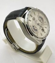 Tag Heuer Grand Carrera Calibre 17 Leather Strap White Swiss ETA 7750 Valjoux Movement Automatic Watch - Image 4