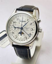 Longines Master Collection Steel Leather Strap Swiss ETA 7750 VALJOUX Automatic Watch - Image 2