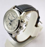 Longines Master Collection Steel Leather Strap Swiss ETA 7750 VALJOUX Automatic Watch - Image 3