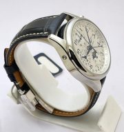 Longines Master Collection Steel Leather Strap Swiss ETA 7750 VALJOUX Automatic Watch - Image 4