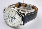Longines Master Collection Steel Leather Strap Swiss ETA 7750 VALJOUX Automatic Watch - Image 5