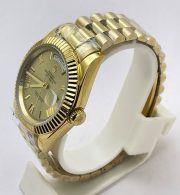 Rolex Day-Date Roman Mark Golden Swiss Automatic Watch - Image 4