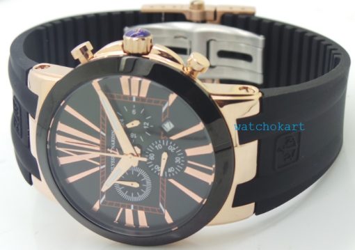 Ulysse Nardin Executive CHRONOGRAPH Black Rubber Strap Watch - Image 5