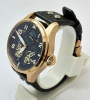 I W C Big Pilot Double Tourbillon Black Rose Gold Swiss Automatic Watch - Image 3