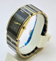 Rado Jubile Square Black Ceramic Stick Mark Dual Tone Watch - Image 3