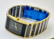 Rado Jubile Square Black Ceramic Stick Mark Dual Tone Watch - Image 5