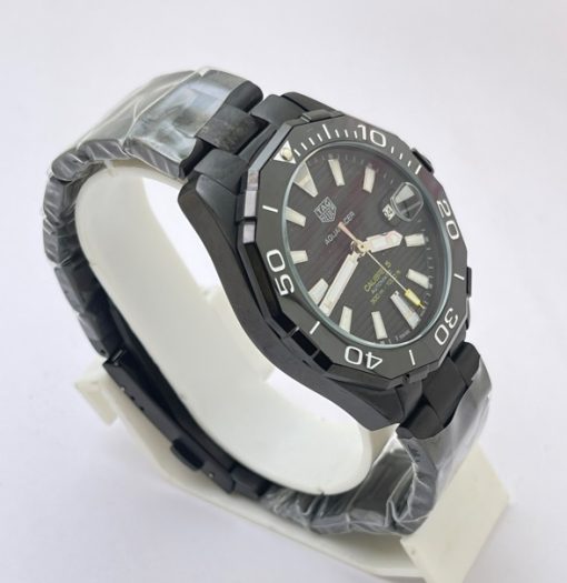 TAG Heuer Aquaracer Calibre 5 Full Black Swiss Automatic Watch - Image 4