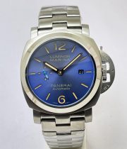 Panerai Marina Blue Steel Bracelet Swiss ETA Automatic Watch - Image 2