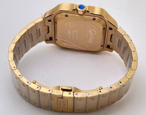 Cartier Santos 100 White Rose Gold Swiss Automatic Watch - Image 6