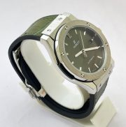 Hublot Vendom Classic Steel Grey Leather Strap Swiss Automatic Watch - Image 4
