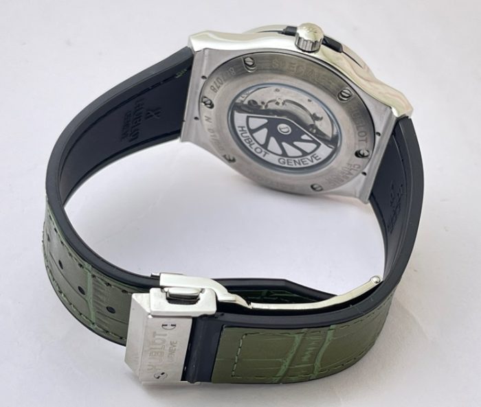 Hublot Vendom Classic Steel Grey Leather Strap Swiss Automatic Watch - Image 6