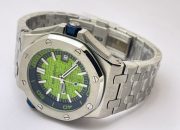 Audemars Piguet Diver Steel Bracelet Green Swiss Automatic Watch - Image 5