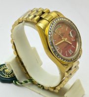 Rolex Day-Date Carnelian Gold Swiss Automatic Watch - Image 5