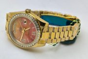 Rolex Day-Date Carnelian Gold Swiss Automatic Watch - Image 6