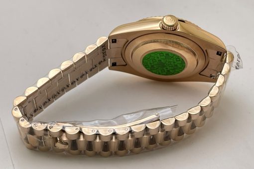 Rolex Day-Date Roman Mark Brown Rose Gold Swiss Automatic Watch - Image 6