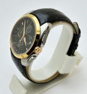 Tissot Couturier Chronograph Black Leather Strap Watch - Image 3