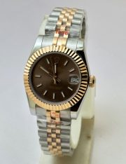 Rolex Datejust Stick Marker Brown Dual Tone Swiss Automatic Ladies Watch - Image 2