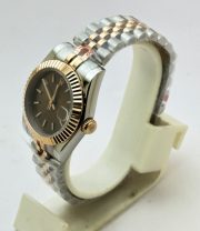 Rolex Datejust Stick Marker Brown Dual Tone Swiss Automatic Ladies Watch - Image 3