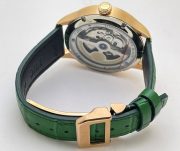 I W C Portuguese Power Reserve Rose Gold Green Leather Strap Swiss Automatic Watch - Image 6