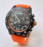 Breitling Endurance Pro Chronometer Orange Rubber Strap Watch - Image 2