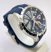 Roger Dubuis Excalibur Diabolus In Machina Blue Swiss Automatic Watch - Image 4