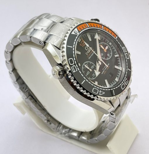 Omega Seamaster Planet Ocean Chronograph SWISS ETA 2250 Valjoux Automatic Watch - Image 4