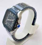 Cartier Santos De Blue PVD Swiss Automatic Watch - Image 3