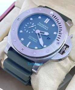 Panerai Submersible Green Rubber Strap Swiss Automatic Watch