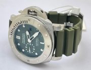 Panerai Submersible Green Rubber Strap Swiss Automatic Watch - Image 5