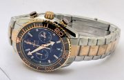 Omega Seamaster Planet Ocean Black Chronograph Dual Tone Watch - Image 5