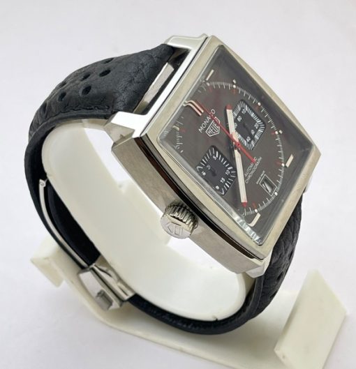 Tag Heuer Monaco Caliber 12 Grey Watch - Image 4