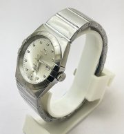 Omega Constellation Double Eagle Diamond Mark Steel White Watch - Image 3