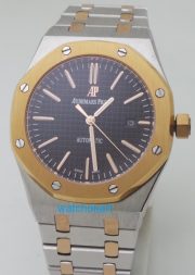 Audemars Piguet Royal Oak Dual Tone Black Swiss Automatic Watch - Image 2