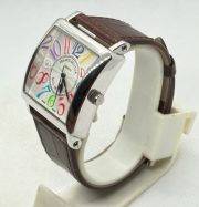 Franck Muller Square Master Steel Color Dreams Leather Strap Watch - Image 3