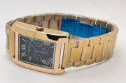 Cartier Tank Day-Date Moon Phase Black Rose Gold Watch - Image 5