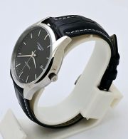 Longines Master Collection Black Steel 2 Leather Strap Swiss Automatic Watch - Image 3