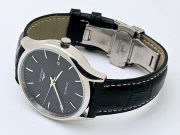 Longines Master Collection Black Steel 2 Leather Strap Swiss Automatic Watch - Image 5