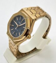 Audemars Piguet Royal Oak Rose Gold BLUE Swiss Automatic Watch - Image 3