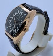 Franck Muller Crazy Hours Black Leather Strap Swiss Automatic Watch - Image 3