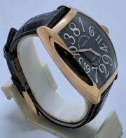 Franck Muller Crazy Hours Black Leather Strap Swiss Automatic Watch - Image 4