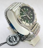 Breitling Chronomat B01 42 Green Steel Watch - Image 4