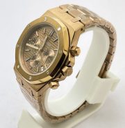 Audemars Piguet Chronometer Rose Gold Brown Watch - Image 3